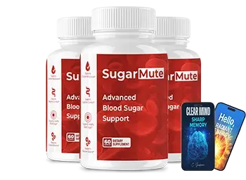 SugarMute blood sugar and metabolic wellness supplement bottles